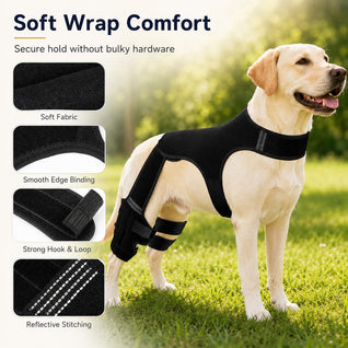 Komavic Dog Rear Leg Support Brace for Hardwood Floors & Recovery Walks
