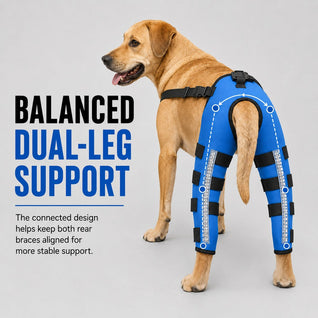Komavic Reflective Dog Rear Leg Support Brace for Evening Walks