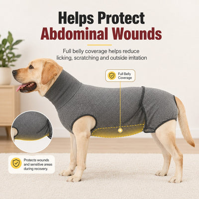 Komavic Dog Recovery Suit with Pad Layer