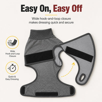 Komavic Dog Recovery Suit with Pad Layer