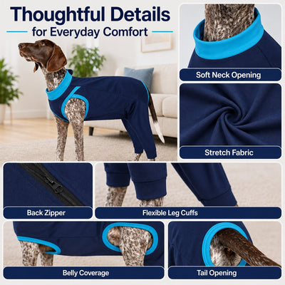 Komavic Dog Recovery Suit Rear Leg & Belly Protection