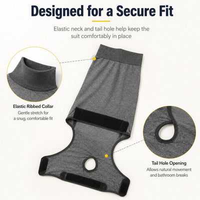 Komavic Dog Recovery Suit with Pad Layer