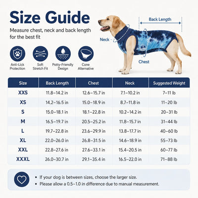 Dog Recovery Suit – Spay & Neuter Recovery
