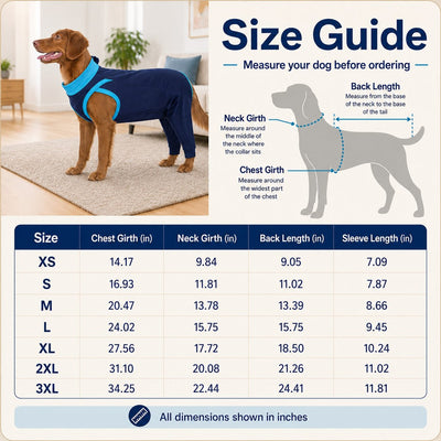 Komavic Dog Recovery Suit Rear Leg & Belly Protection