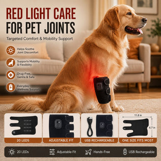 Komavic Red Light Joint Wrap for Dogs