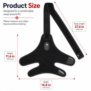 Komavic Red Light Hind Leg Wrap for Dogs