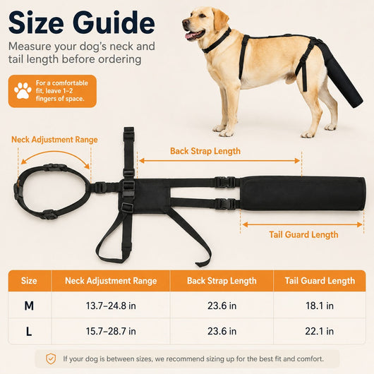 Komavic Adjustable Dog Tail Protector