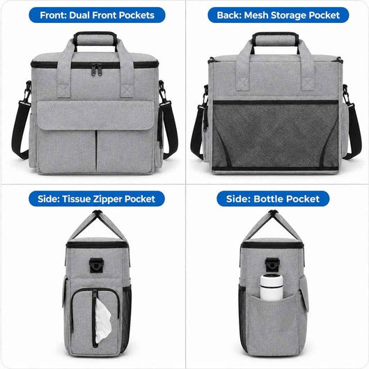Pet Travel Bag with Collapsible Bowls