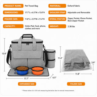Komavic Pet Travel Bag for Dogs & Cats