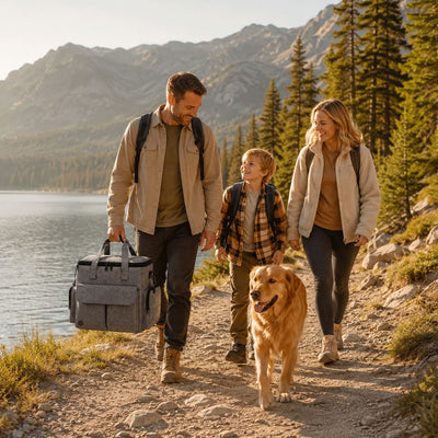 Pet Travel Bag with Collapsible Bowls