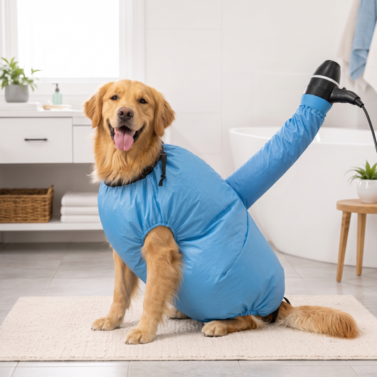 Hands-Free Dog Dryer Bag
