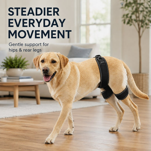 Komavic Dog Hip & Rear Leg Brace Dual Hind-Leg Support