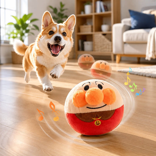 Interactive Electric Bouncing Plush Dog Toy