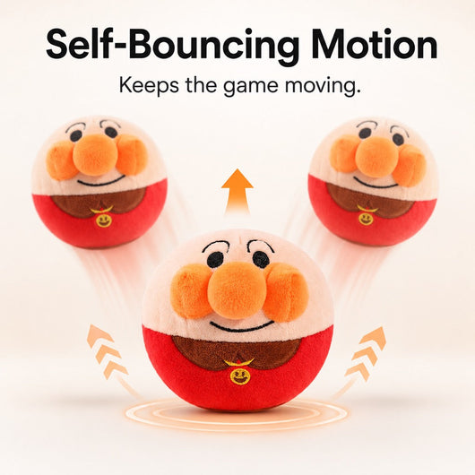 Interactive Electric Bouncing Plush Dog Toy