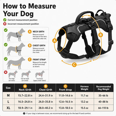 Komavic Escape-Resistant Dog Harness AirTag Holder