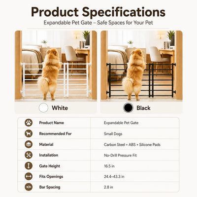 Komavic No-Drill Expandable Pet Gate