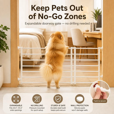 Komavic No-Drill Expandable Pet Gate