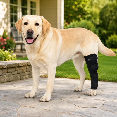 Komavic Dog Leg Recovery Brace Post Surgery Support