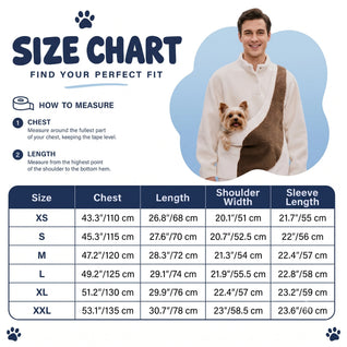 Komavic Fleece Pet Carrier Pullover | Sling Pouch for Dogs & Cats