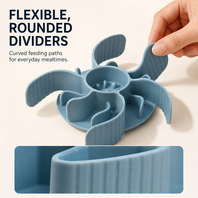 Slow Feeder Insert with Spiral Design & Suction Cups