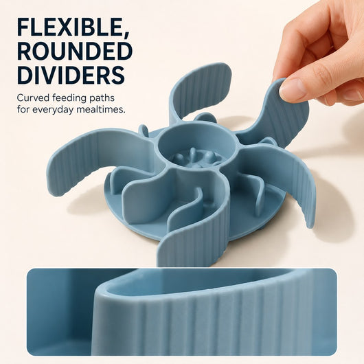 Slow Feeder Insert with Spiral Design & Suction Cups