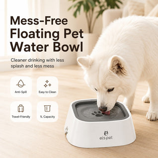 Komavic Spill-Control Floating Pet Water Bowl