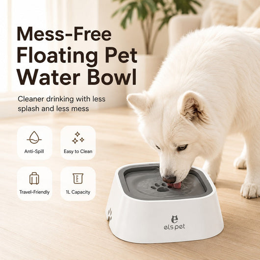 No Spill Floating Pet Water Bowl