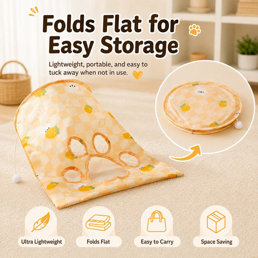Komavic Cat Crinkle Play Sack Hide Pounce & Play