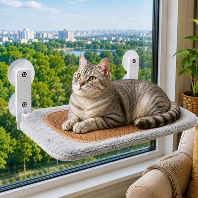 Faux Rabbit Plush Cooling Mat Cat Hammock