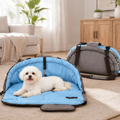 Komavic 2-in-1 Foldable Dog Travel Bed