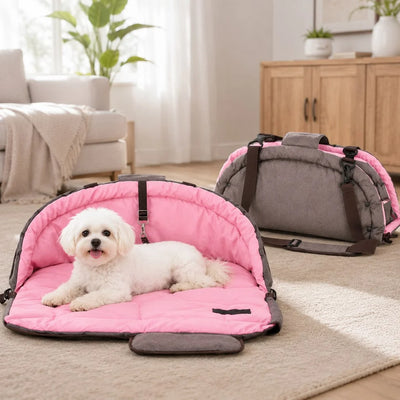 Komavic 2-in-1 Foldable Dog Travel Bed