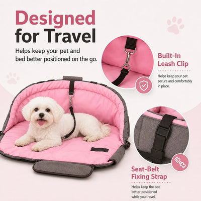 Komavic 2-in-1 Foldable Dog Travel Bed