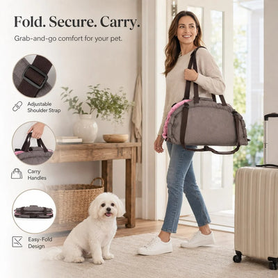 Komavic 2-in-1 Foldable Dog Travel Bed