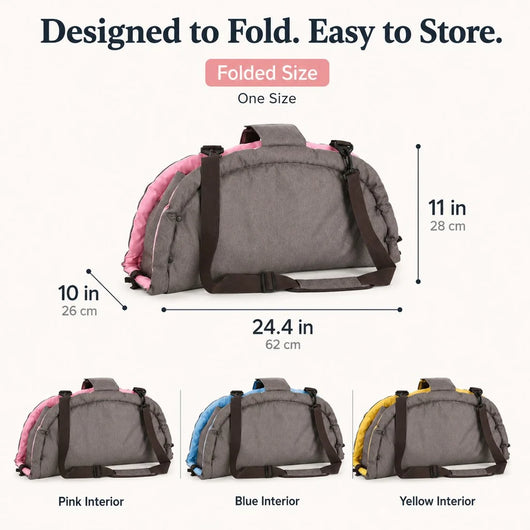Komavic 2-in-1 Foldable Dog Travel Bed