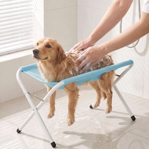 Komavic Foldable Pet Grooming Hammock Stand for Cats & Small Dogs