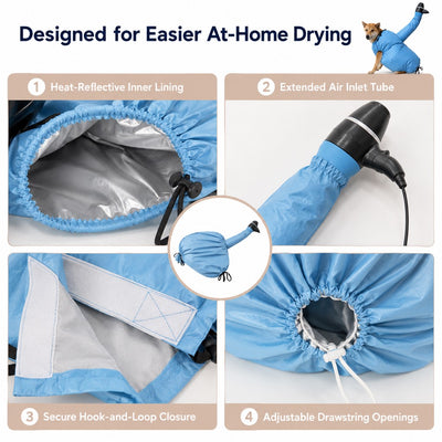Hands-Free Dog Dryer Bag