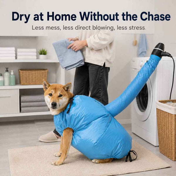 Hands-Free Dog Dryer Bag