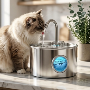 Stainless Steel Cat Water Fountain