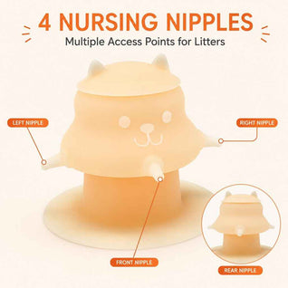 Komavic Pet Nursing Feeder 4-Nipple Litter Feeding