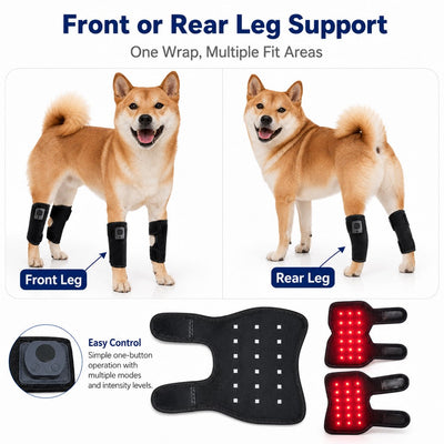 Komavic Rechargeable Dog Red Light Knee Wrap