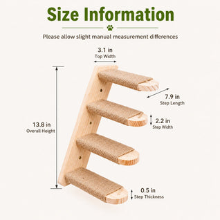 Komavic Wall Cat Steps Space-Saving Climbing Shelves