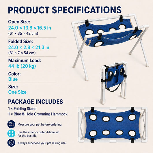 Komavic Pet Grooming Stand Hands-Free Nail Trimming