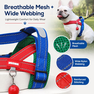 Komavic No-Choke French Bulldog Harness & Leash Set