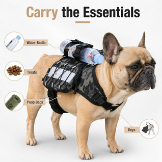 Komavic Dog Backpack Harness Tactical Hiking Pack