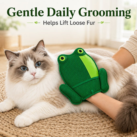 Froggy Pet Hair Removal Mitt for Cats & Dogs