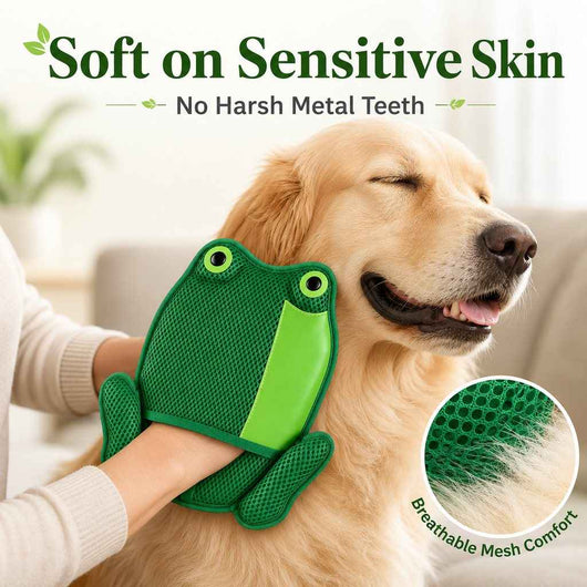 Froggy Pet Hair Removal Mitt for Cats & Dogs