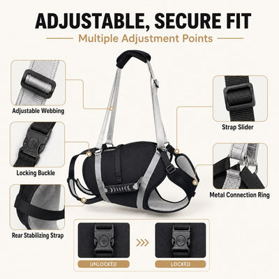 Komavic Full-Body Dog Lift Harness Senior Mobility Support
