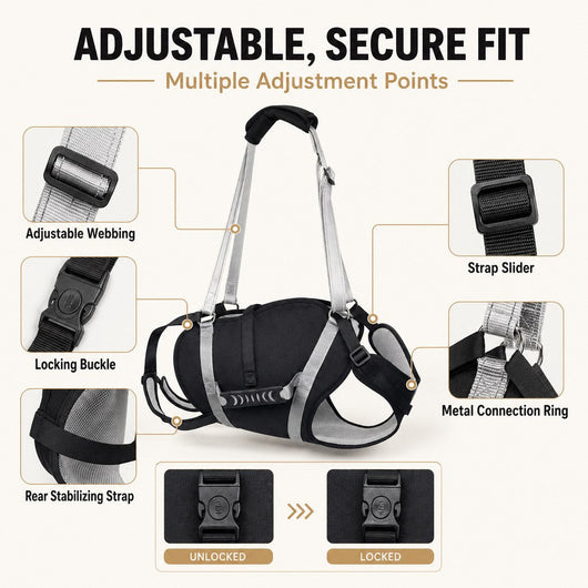 Komavic Full-Body Dog Lift Harness Senior Mobility Support