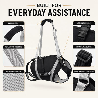 Komavic Full-Body Dog Lift Harness Senior Mobility Support