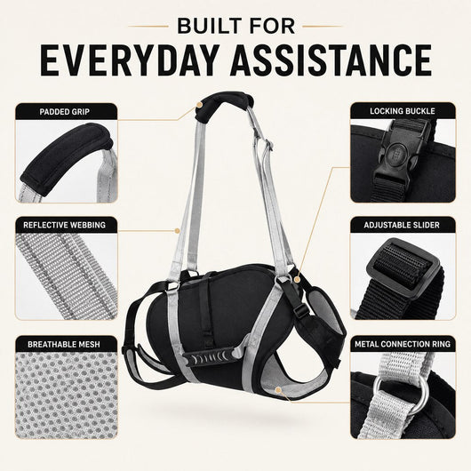 Komavic Full-Body Dog Lift Harness Senior Mobility Support